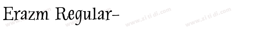 Erazm Regular字体转换